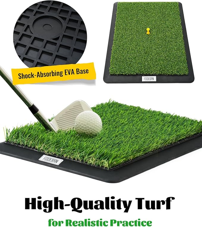 High-Precision Golf Hitting Mat – Practice Mat with Swing Path Feedback & Impact Detection – Indoor/Outdoor Use – Golf Swing Trainer for Home Training – Gift for Golfers, Beginners & Pros