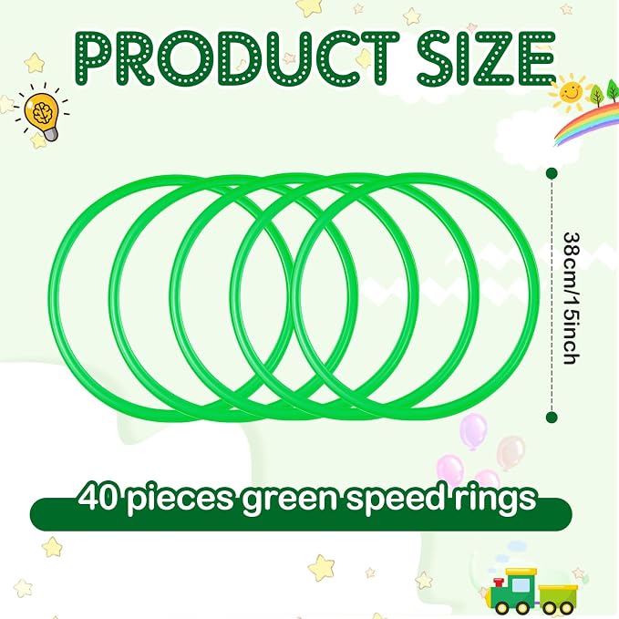 Deekin Agility Rings Speed and Agility Training Rings Exercise Speed Circle Jumping Hoops for Training Toss Equipment