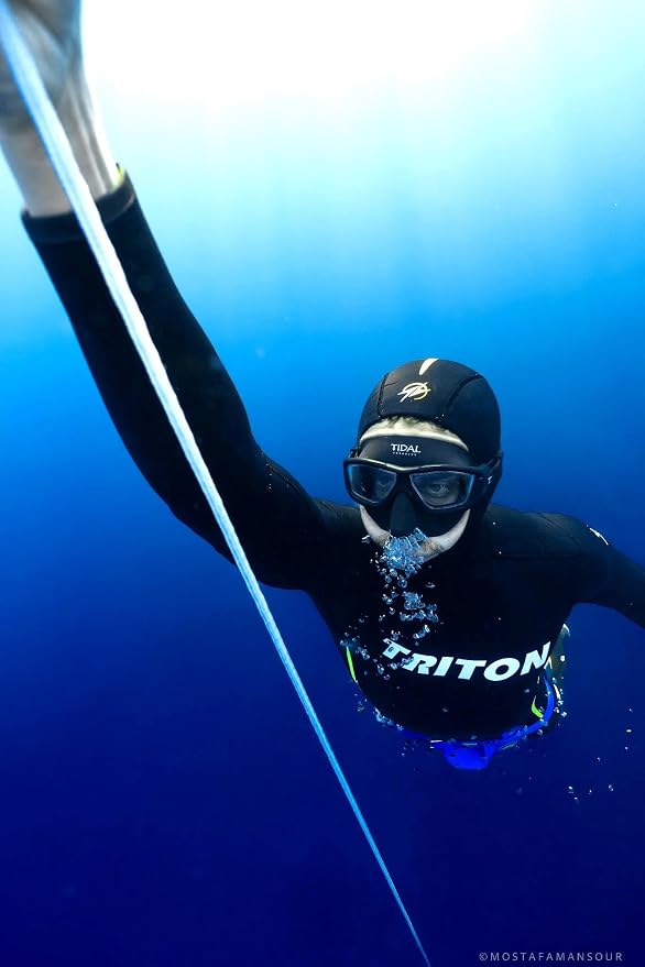 Tidal Glide Freedive Mask - Low Volume mask Designed for Freediving, Spearfishing, and Snorkeling. Anti-Fog Freediving mask.