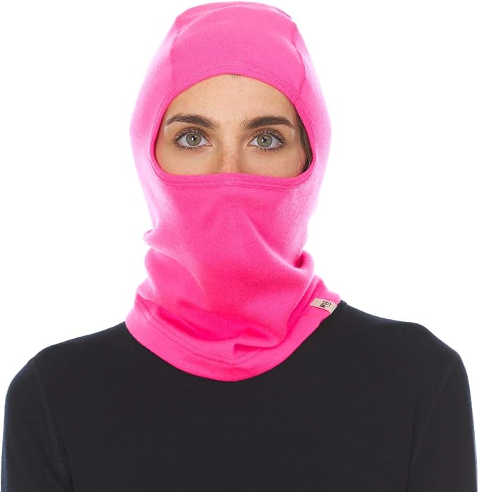 100% Merino Wool Balaclava - Winter Ski Mask - Face Mask - Cold Weather Gear