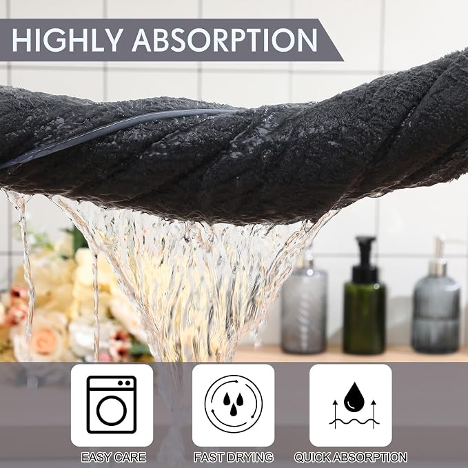 SmoothNovelty 2 Pack Bath Sheets 40 x 80 Inch Oversized Jumbo Extra Large Towels Quick Dry Coral Fleece Absorbent Soft Lightweight XL Shower Towels for Home Gym Travel Beach Spa Pool Hotel (Gray)