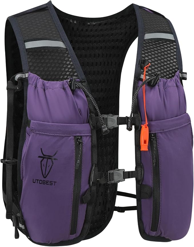 UTOBEST 10L Running Hydration Vest with 2L Bladder – Lightweight Trail Running Vest for Women & Men, Adjustable Marathon Backpack for Running