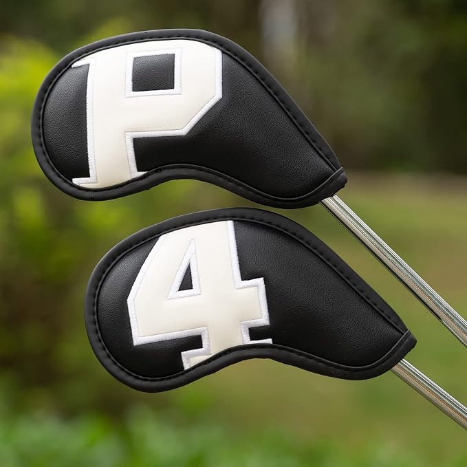 Craftsman Golf Magnetic Iron Headcovers Protective Cover with Large No. Available for Customize Name