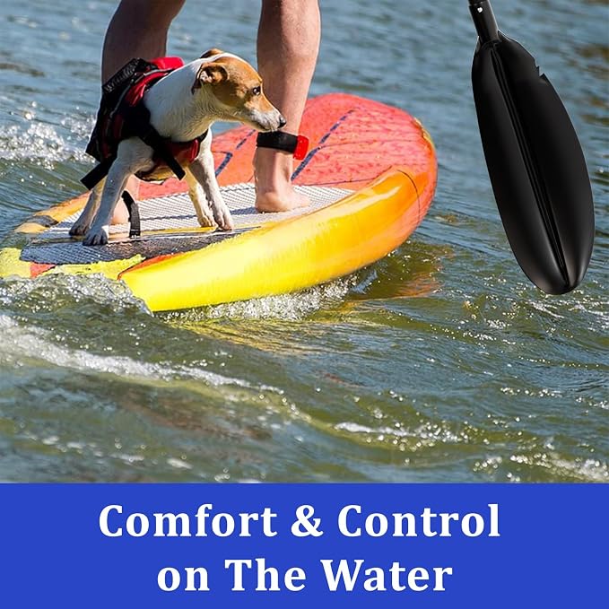 Kayak Oar for Boating,Adjustable Kayak Paddle Alloy Shaft Kayaking Boating Canoeing Oar with Paddle Leash for Adults Men Women Outdoor Fishing Lake River Travel