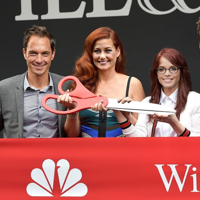 25" Giant Scissors for Grand Opening – Ceremony Big Ribbon Cutting Scissors Red for Special Events Heavy Duty Shears Inauguration and Ceremonies Theater Performances