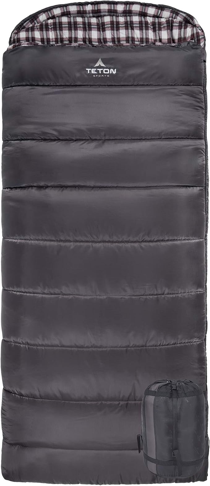 Teton Celsius XXL Sleeping Bag, Cold Weather Sleeping Bags for Adults and Kids, Camping Made Easy and Warm. Compression Sack Included