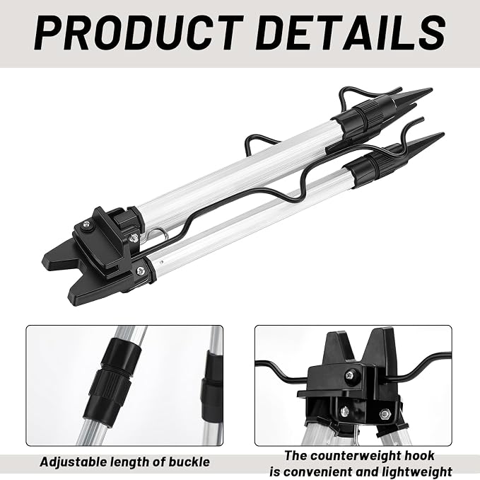 2 Pcs Portable Fishing Rod Holder for Ground Aluminum Alloy Bank Fishing Pole Holders Rack with Lock Banking Fish Rod Holder Pole Stand Fish Accessory Gift for Men Outdoor
