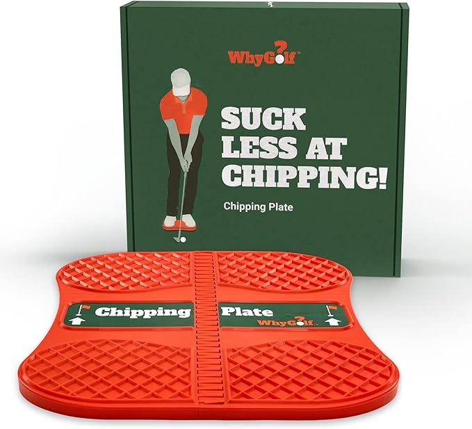 WHYGOLF Chipping Plate for Improved Chipping Technique - Weight Shift Balance Board, Golf Teaching & Golf Training Aid for Club Practice Equipment