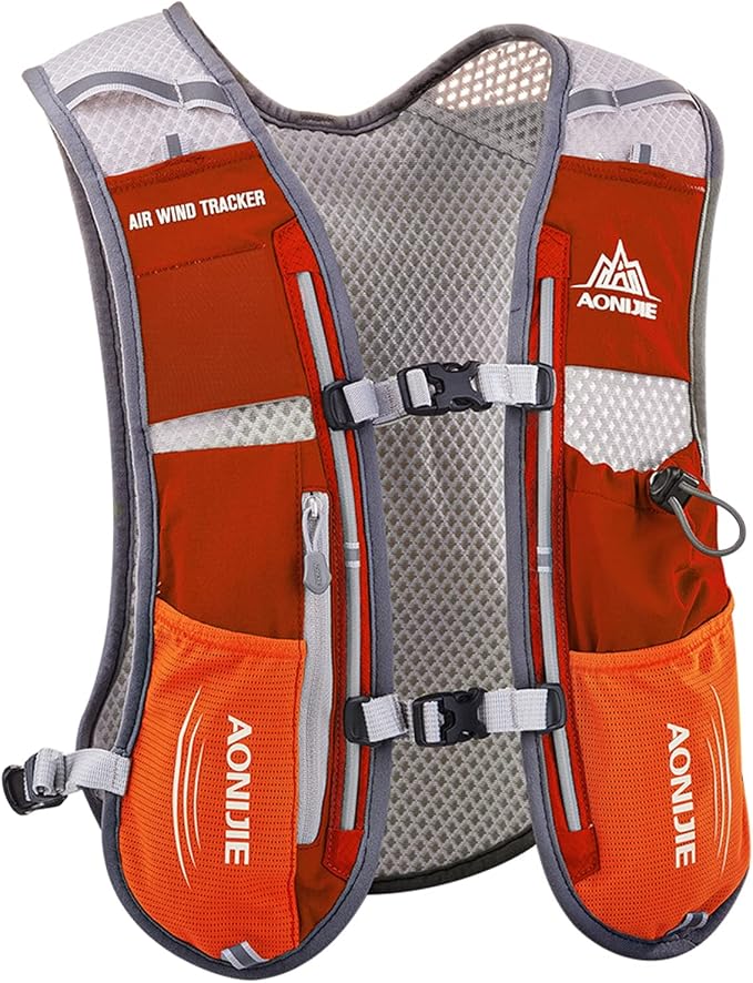 AONIJIE Hydration Vest Pack Backpack 5L 5.5L Marathoner Running Vest Race Hydration for Women and Men Trail Run Hiking Jogging