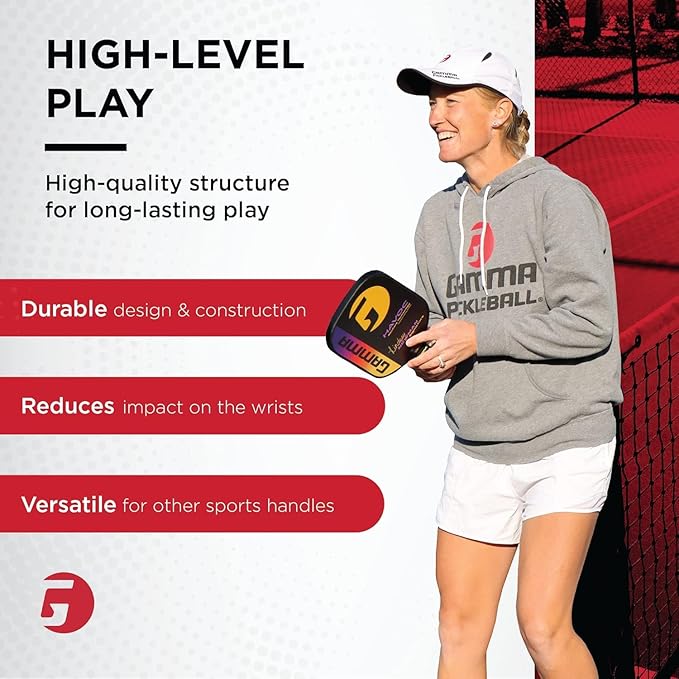 Gamma Sports Supreme Overgrip for Tennis, Pickleball, Squash, Badminton, and Racquetball Racquets, Multiple Pack Sizes and Colors
