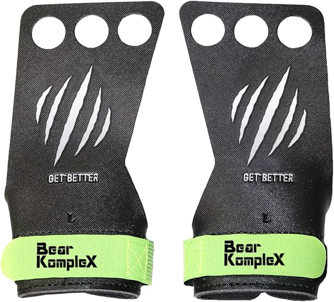 Bear KompleX Diamond Hand Grips for at-Home Workouts Like Pull-ups, Weightlifting, WODs with Wrist Straps, Comfort and Support, Hand Coverage to Prevent Rips and Blisters for Men and Women
