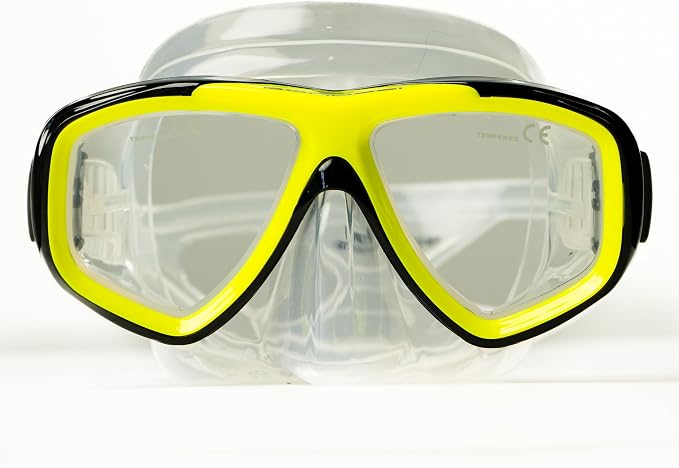 Bonassi Silicon Venture Pro Snorkel Combo with Reusable Bag - Anti-Fog Silicon Soft Mask, Snorkel with Purge Valve, Semi-Dry Top and Silicon Mouthpiece - Perfect for Diving and Snorkeling