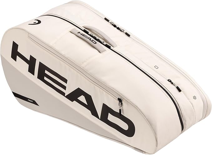 HEAD Tour Racquet Bag L (9R) Tennis Bag - Holds Up to 9 Racquets, CCT+ Climate Control Technology, 2 Main Compartments, Shoe Pocket & Backpack Carry System