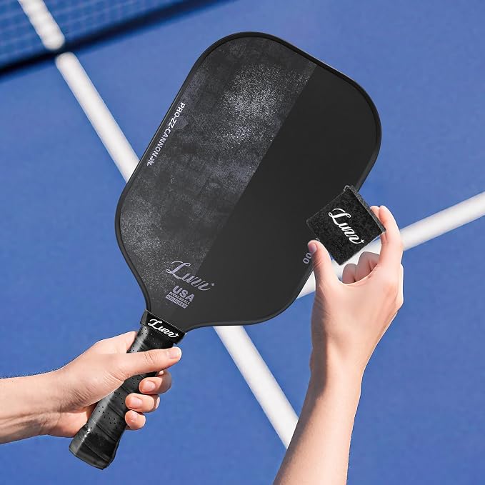 LUZZ Pickleball Paddle Eraser, Pickle Ball Racket Cleaner Eraser for Raw Carbon Fiber Paddles Effortless and Effective for Removing Ball Residue Dirt and Scratches