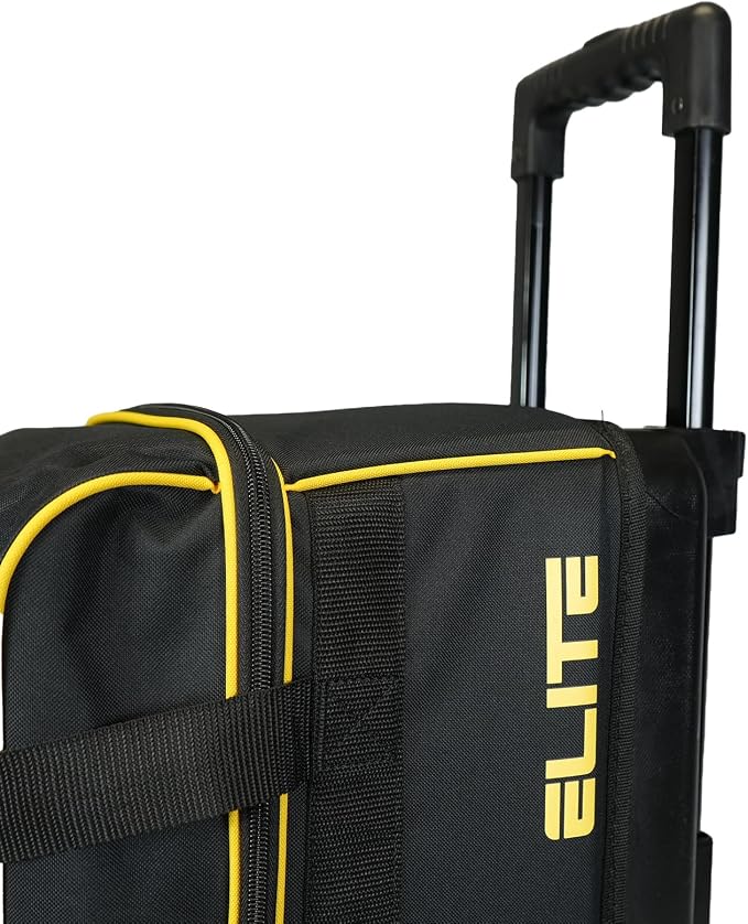 ELITE Basic Bowling Bag Double (2) Ball Roller with Rolling Wheels