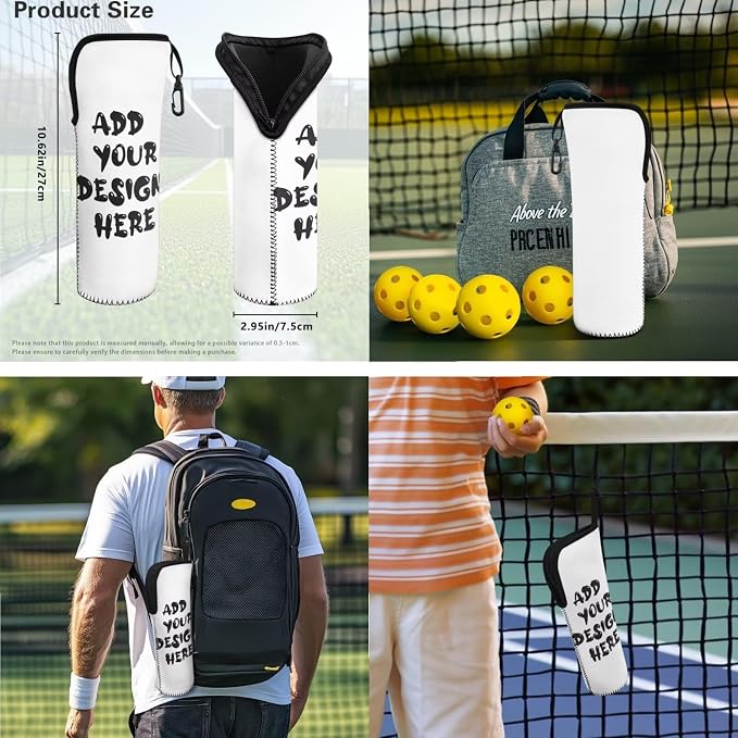 Pickleball Paddles Set 3PCS Pickleball Paddle Case Pickleball Racket Pickleball Bag Ideal for Beginners Gifts