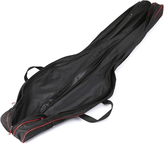 Lixada Fishing Rod Case - 3 Layers Oxford Bag, Portable Folding Carrier for Rods and Reels, Tackle Storage Travel Bag, 90cm/120cm/150cm Optional
