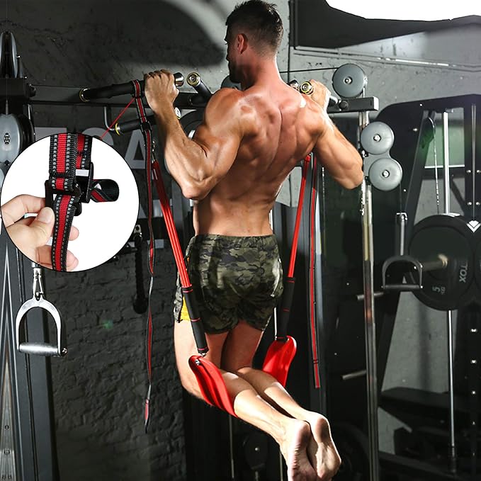 SYNTECSO 220-440Lbs Pull Up Assistance Bands - Heavy-Duty Pull Up Resistance Bands for Chin-up Workout