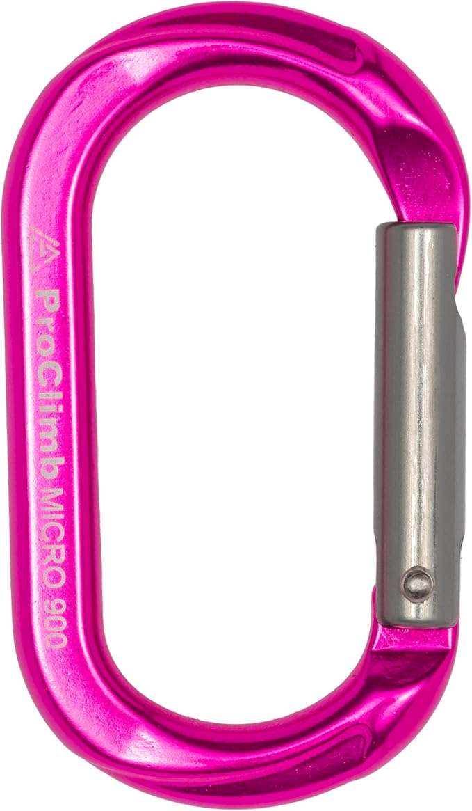 Carabiner Micro 900 Aluminum Straight Gate Keylock 4 kN