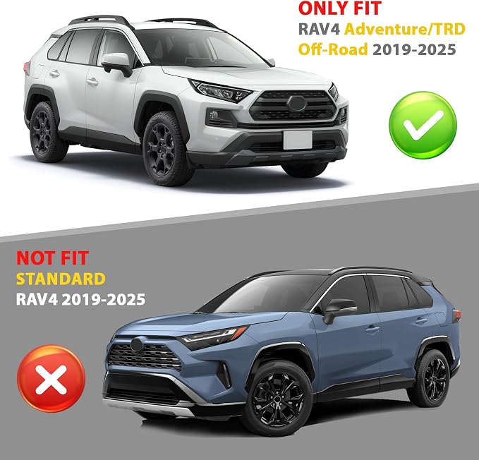 Roof Rack Cross Bars Compatible with Toyota RAV4 Adventure/TRD Off-Road 2019-2025, 300LBS Heavy Duty Adjustable Aluminum Cargo Bar for Rooftop Carrier, Cross Bars for Luggage, Kayak, Bike, Snowboard