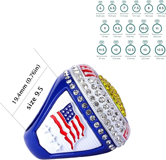 12 pcs Pack League Champions Finalist Softball Championship Awards Trophy Ring Softball Team Awards Softball Players Awards Size 9.5