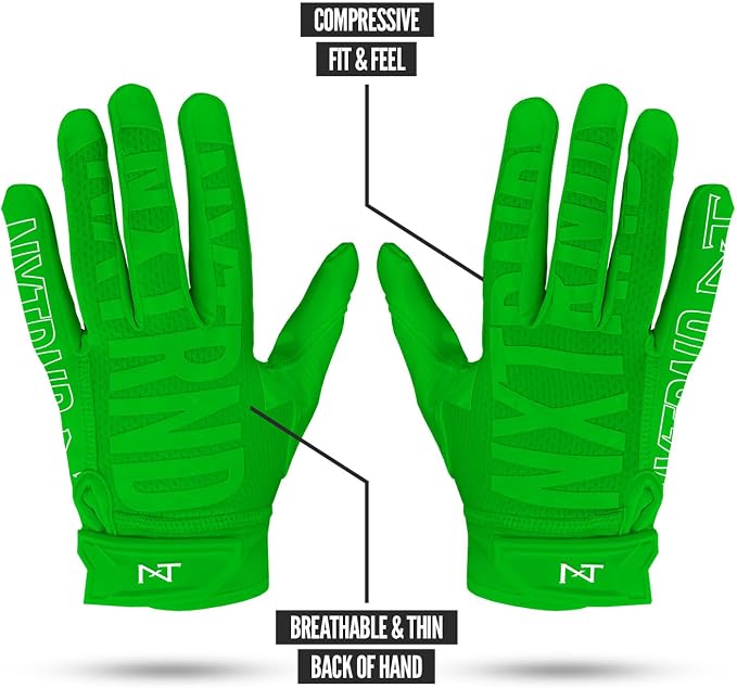 Nxtrnd G2 Pro Football Gloves, Men's Ultra Sticky Elite Receiver Gloves