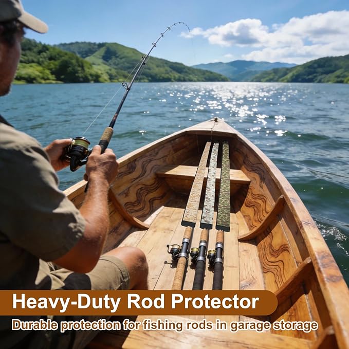 Neoprene Fishing Rod Sleeves,Fishing Rod Socks for Protect Rod | UV Resistance,Puncture Resistant, Protect Casting, Spinning, Trolling Fishing Rods,Fishing Pole Sleeve for Transport, Storage