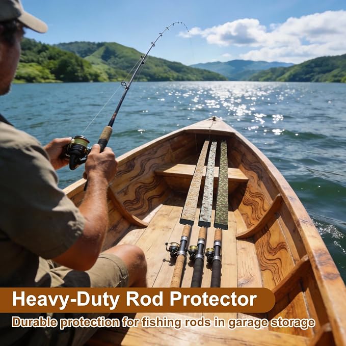 Neoprene Fishing Rod Sleeves,Fishing Rod Socks for Protect Rod | UV Resistance,Puncture Resistant, Protect Casting, Spinning, Trolling Fishing Rods,Fishing Pole Sleeve for Transport, Storage