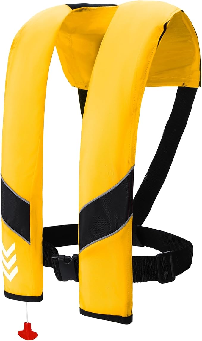 Automatic Inflatable Life Jackets for Adults Life Vests PFD Low Profile Load Capacity Up to 330lbs