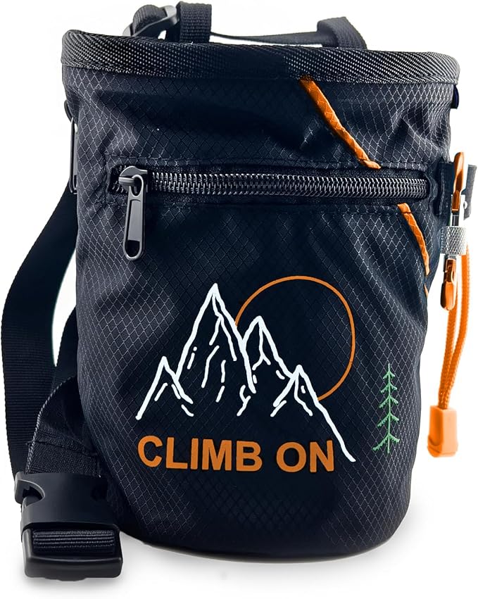 Chalk Bag + Ball for Rock Climbing, Bouldering, Top Rope | Climb On