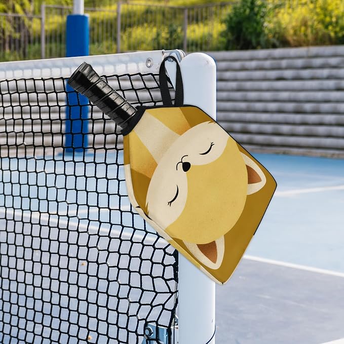 Stripe Design Pickleball Paddle Cover - Protective Polyester Sleeve for Paddles