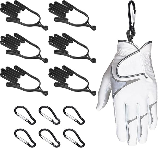 PATIKIL Golf Gloves Stretcher, Plastic Keeper Support Rack Holder Dryer Hanger Frame with Hanging Hooks for Men Women Sports Gloves Maintenance
