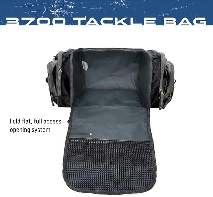 FROGG TOGGS Heavy Duty Fishing Tackle Duffle Bag, Includes Bait Trays