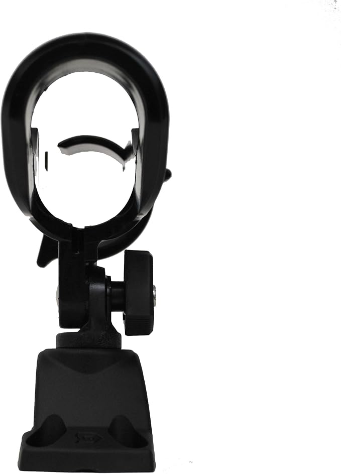 Attwood 5009-4 Heavy-Duty Adjustable Rod Holder with Combo Mount, Black Finish