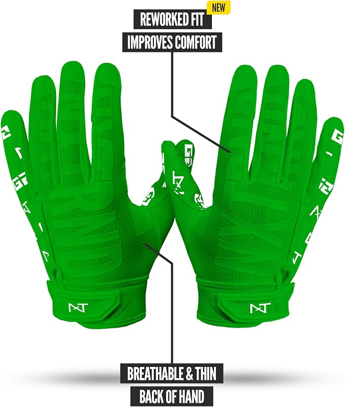 Nxtrnd G2 Pro Football Gloves, Men's Ultra Sticky Elite Receiver Gloves