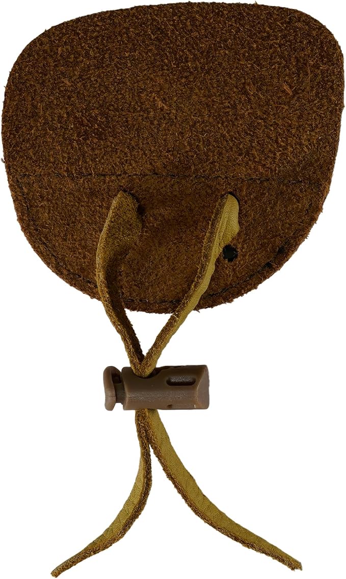 Hornet 3-Under Duratab – Handmade USA Leather Finger Tab for Traditional Archery (Bison & Elk) - Available in Medium or Large Sizes – Right or Left Hand Options