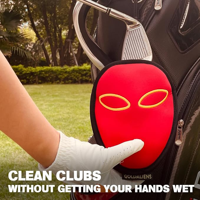Telescopic Golf Ball Retriever for Water and Golf Club Cleaner & Ball Cleaning Bag