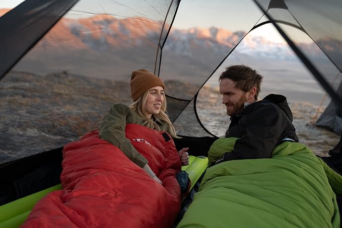Teton LEEF Lightweight Mummy Sleeping Bag for Camping, Hiking, Backpacking; Cold Weather Option, Compression Sack Included