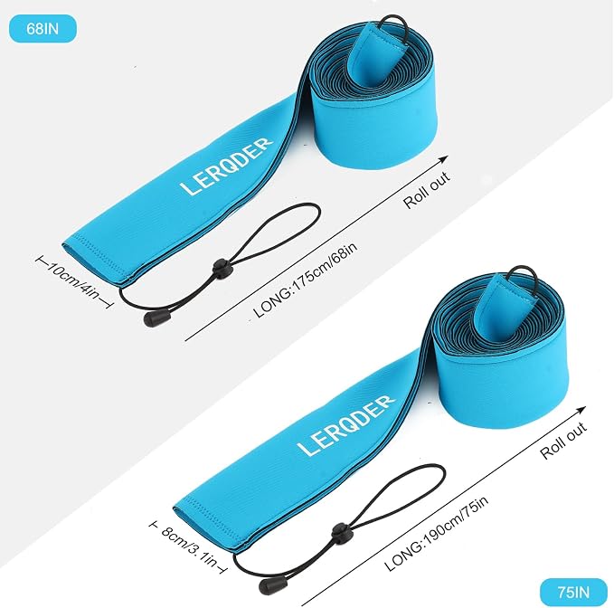 Neoprene Fishing Rod Sleeves,Fishing Rod Socks for Protect Rod | UV Resistance,Puncture Resistant, Protect Casting, Spinning, Trolling Fishing Rods,Fishing Pole Sleeve for Transport, Storage