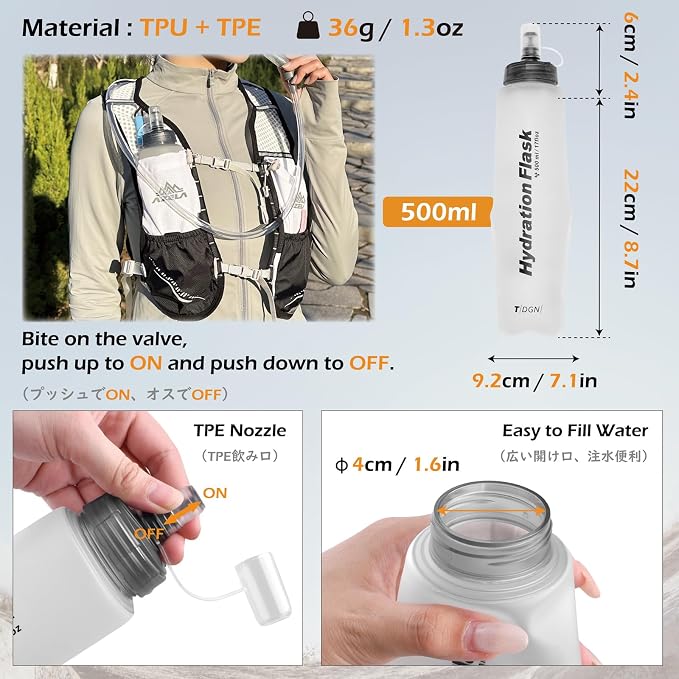 TRIWONDER Hydration Vest Running Backpack for Men & Women, Water Pack for Hiking, Camping, Climbing & Cycling, Lightweight Daypack