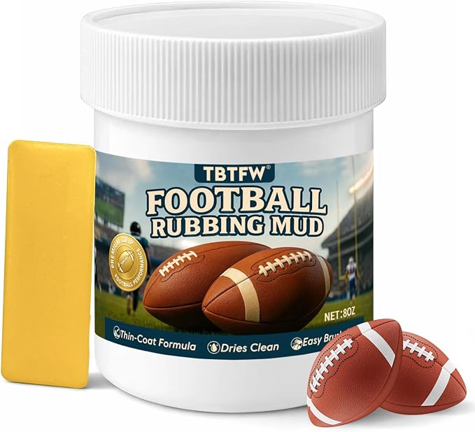 TBTFW 8oz Football Mud, Football Rubbing Mud, Increase Surface Friction and Improve Grip Control, Reduce Pitcher Errors