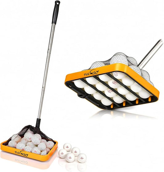 PICK 'N GO Table Tennis Ball Picker - Rapid and Efficient Ping Pong Retrieval Tool - Safe and Easy to Use Table Tennis Accessory for Players and Coaches