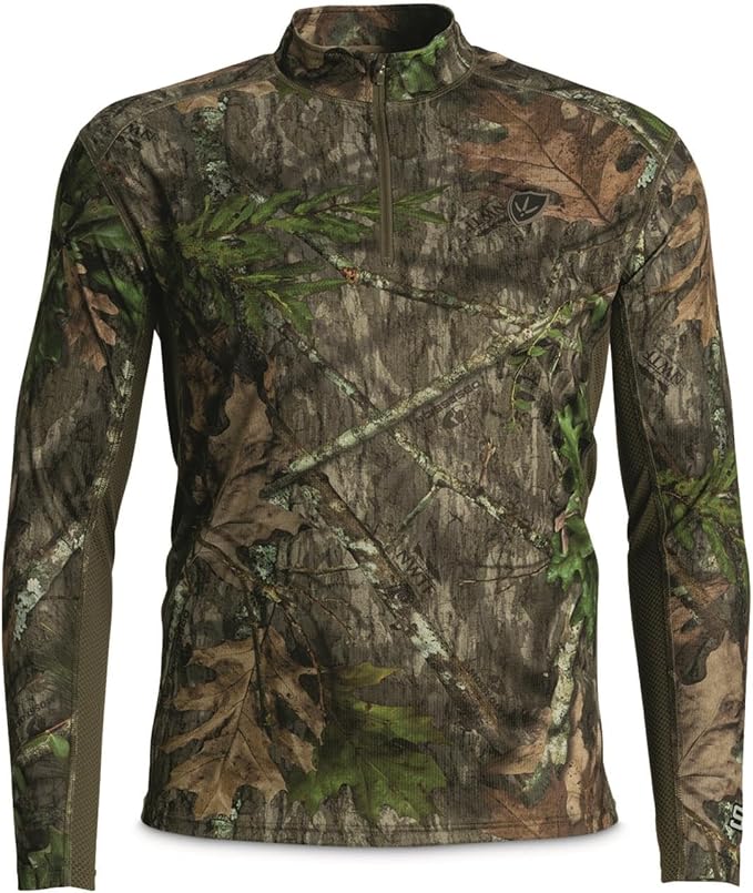 BLOCKER OUTDOORS Finisher Turkey Hunting 1/4 Zip Moisture Wicking Performance Long Sleeve Shirt