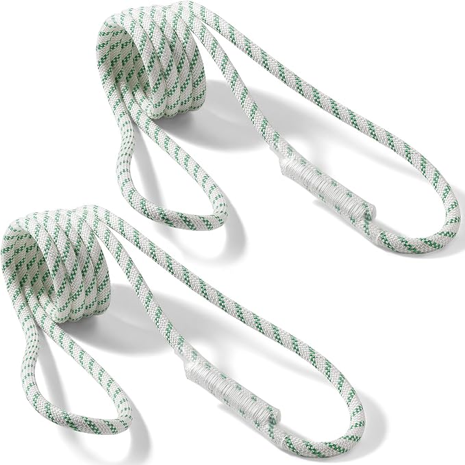 10mm Nylon Prusik Cord Pre-Sewn 47in Prusik Loop，22kN (4950 lb) Sewn Eye-to-Eye Utility Cord for Arborist,Tree Work, Rescue, Rappelling & Aerial Operations