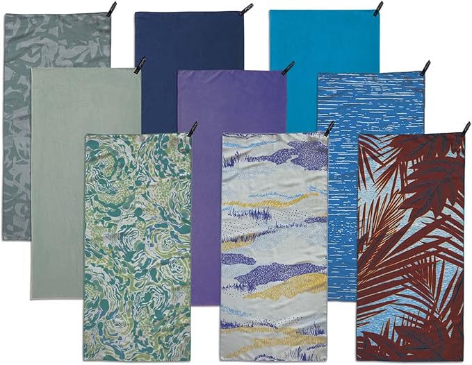 PackTowl Personal Ultralight Microfiber Camping and Travel Towel, Sage, Hand