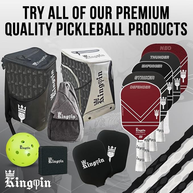 Kingpin Paddle Eraser [Pack of 2] 2"x2"x1", Black, Non-Abrasive Rubber Cleaner for Pickleball Paddles | Safe for All Paddle Carbon Fiber Surfaces | Outdoor & Sports Gear