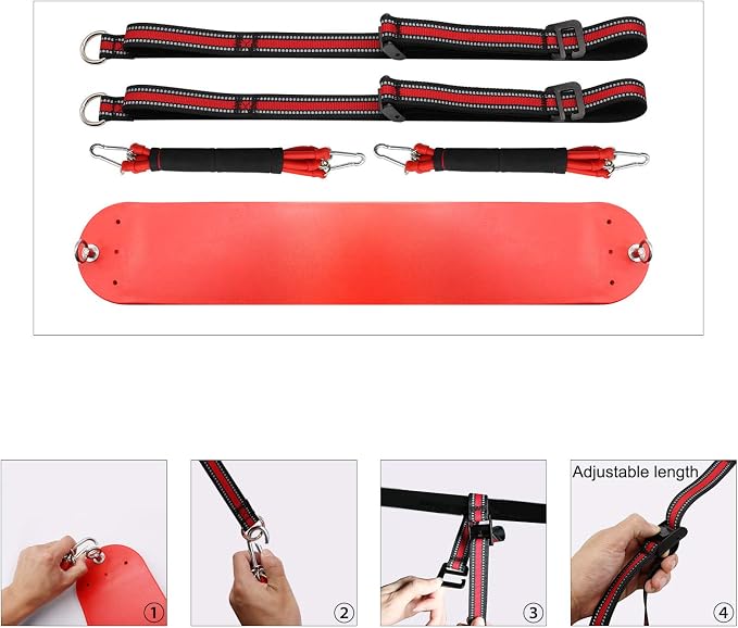 SYNTECSO 220-440Lbs Pull Up Assistance Bands - Heavy-Duty Pull Up Resistance Bands for Chin-up Workout