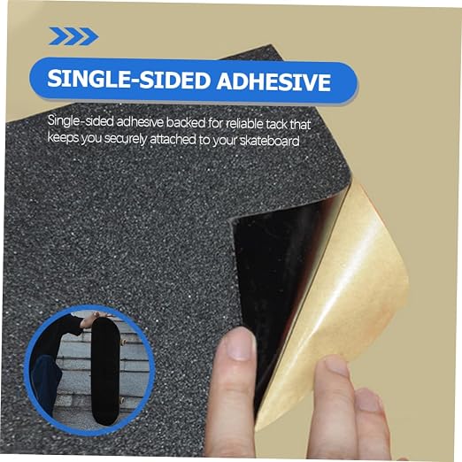 FAVOMOTO 5pcs Hanzhy Skateboard Grip Tape Sheets Slip Sandpaper Tape for Skateboard Longboard