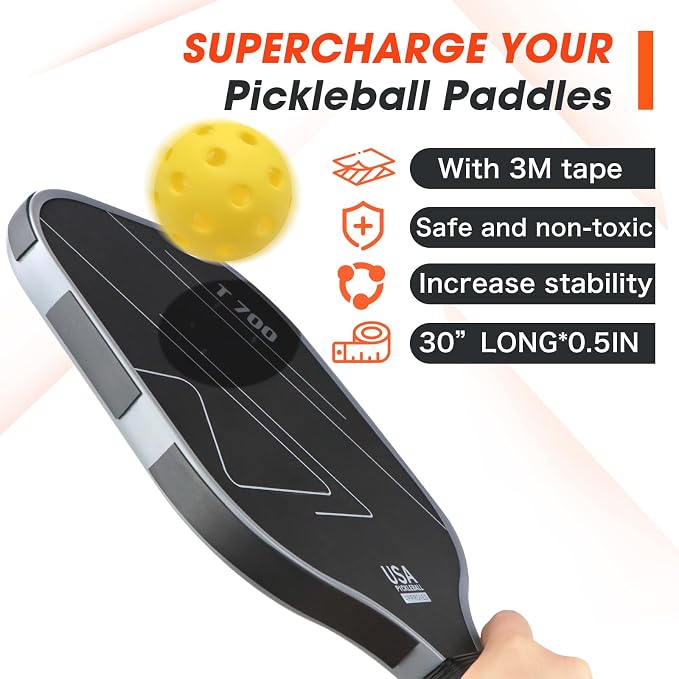 THE GOLFER STORE Weighted Tungsten Tape for Pickleball Paddles -Enhance Pickleball Paddles Performance, Customizable Non-Toxic Tungsten Strap, Suitable for A Many Kinds of Racquets