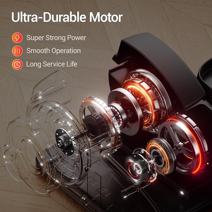 Under Desk Elliptical Machine Seated Pedal Exerciser | Quiet Leg Exerciser While Sitting, Mini Portable Leg Exercise Machine with Remote, Adjustable 12-Speeds, Manual & Auto Mode